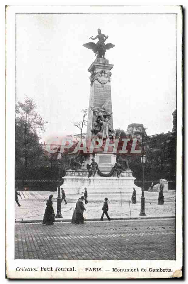 CPA Petit Jurnal Paris Monument de Gambetta