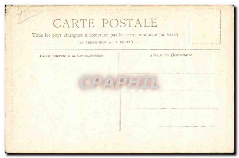 CPA Petit Jurnal Paris Monument de Gambetta — Verso