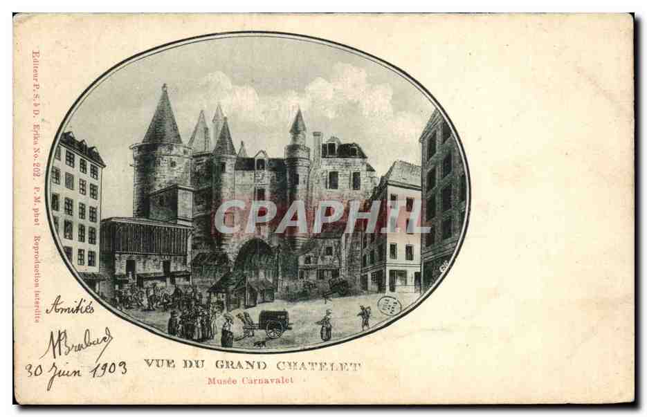 CPA Vue Du Grand Chatelet Musee Carnavalet
