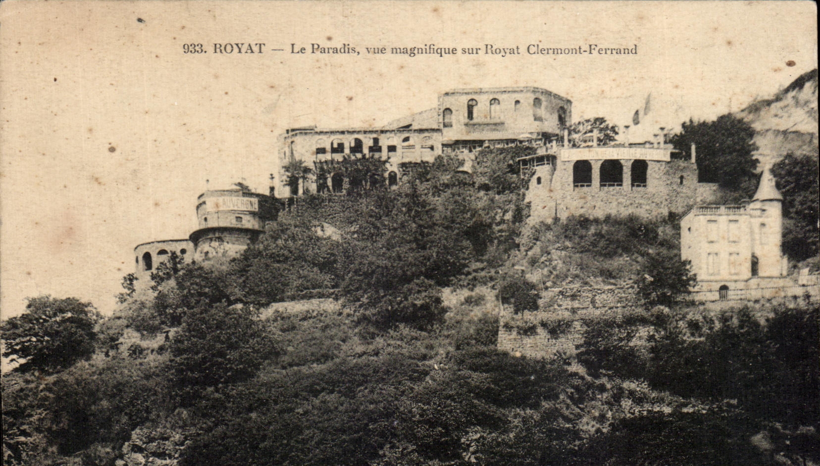 CPA Royat Le Paradis vue magnifique sur Royat Clermont Ferrand