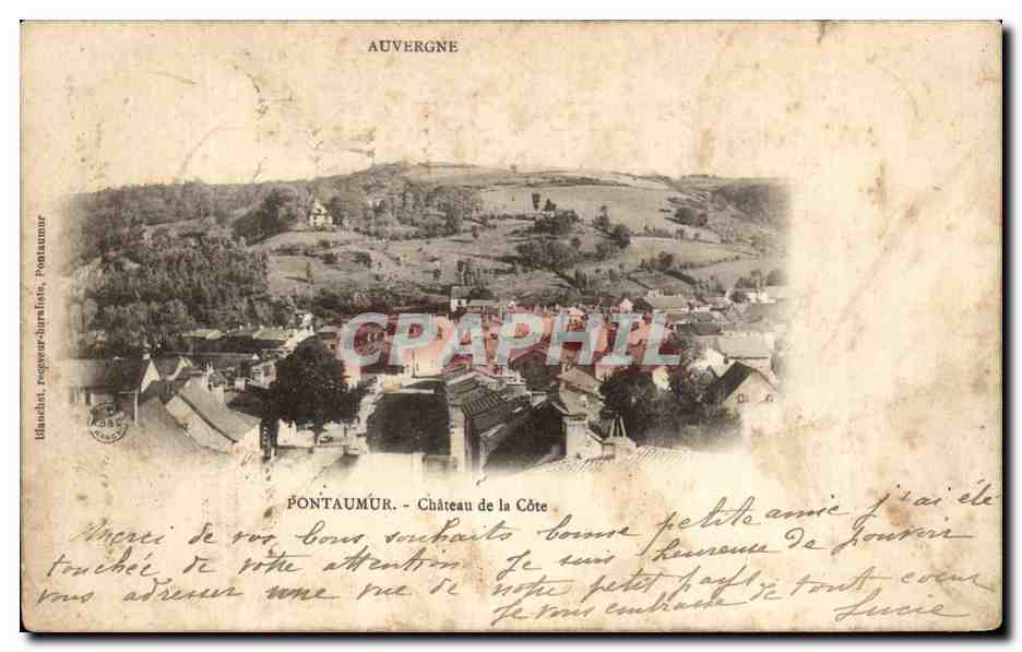 CPA Auvergne Pontaumur Chateau de la Cote