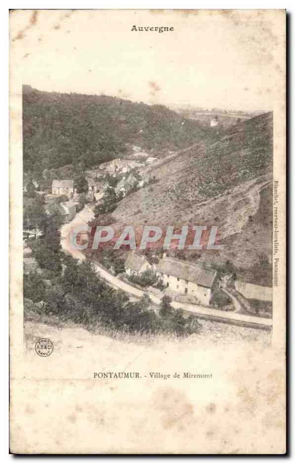 CPA Pontaumur Village de Miremont