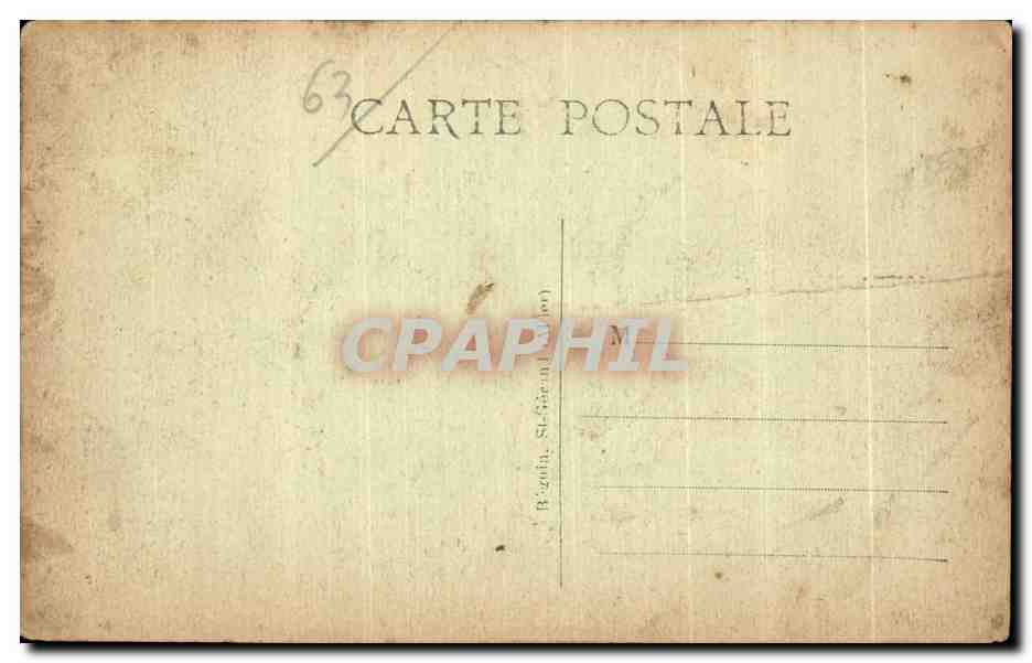 Pontaumur — Le Stoulet et le groupe scolaire — Ideal, n°2915 — Verso