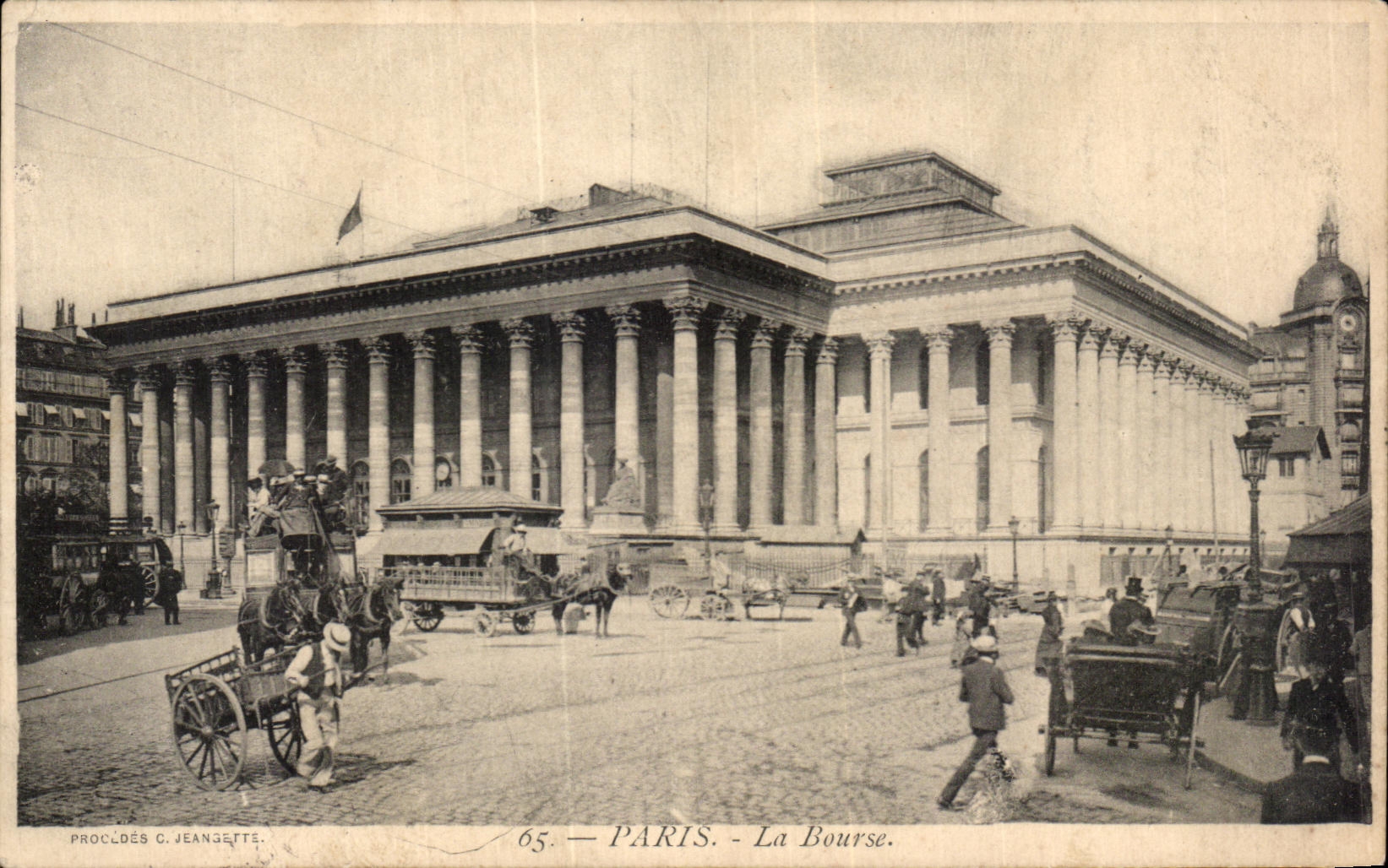 CPA Paris La Bourse Portefaix