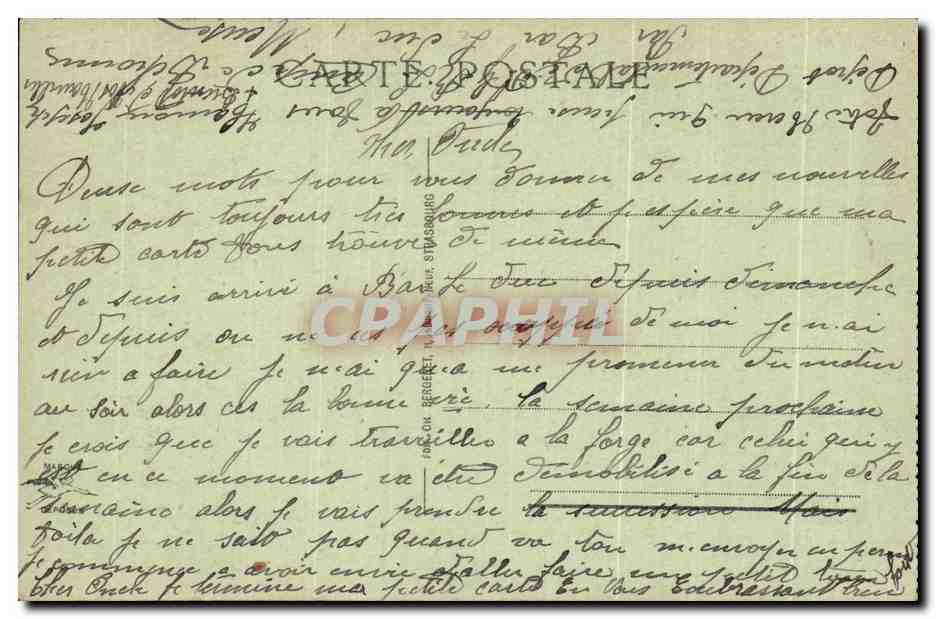 CPA Interieur du Fort du Camp des Romains Octobre 1918 — Rückseite