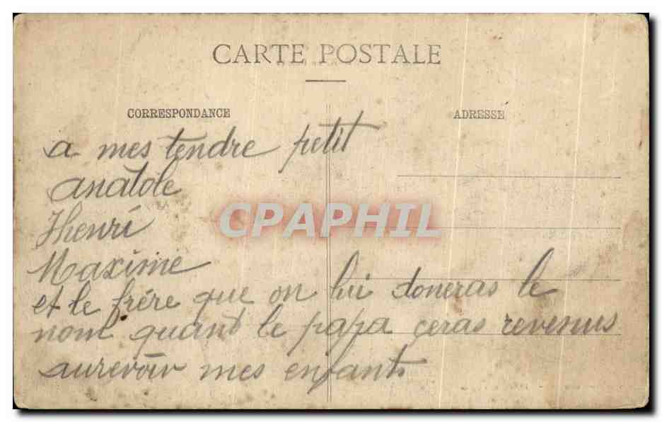 Crévic en Ruines — La Guerre de 1914 — Lunéville-Photo, P. R. 13, Pl. de l'Église — Verso