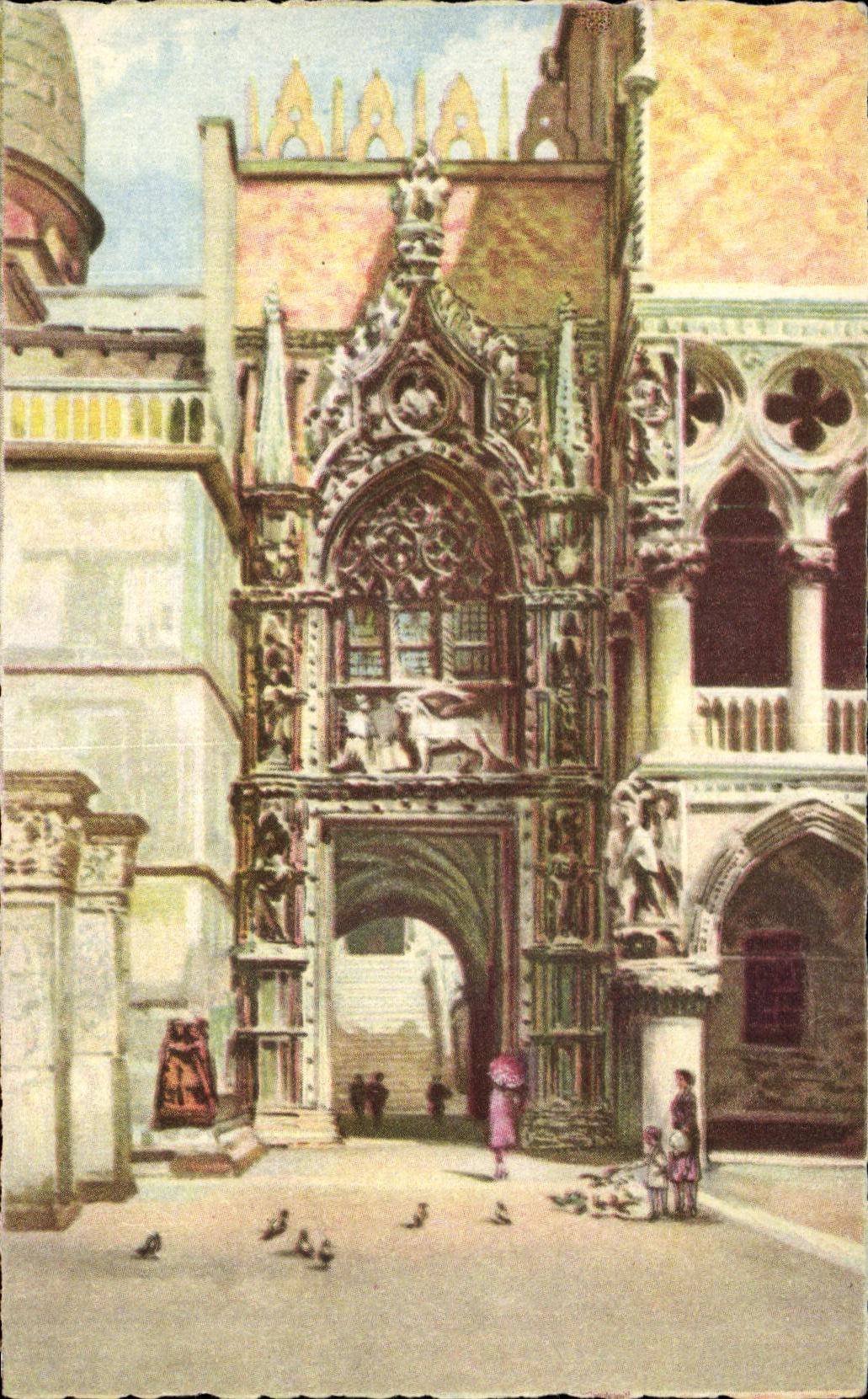 CPA Venezia Porta della Carta Porte de la Carta Porta della Carta Das Thor della Carta