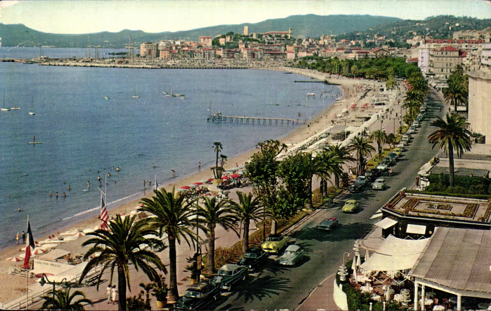 CPSM Cannes La Promenade de la Croisette et le Suquet