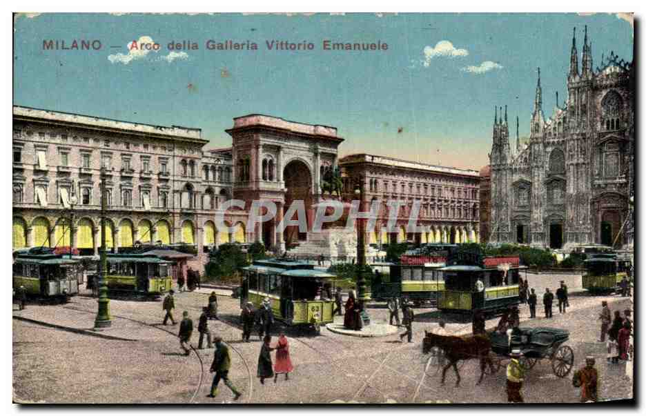 CPA Milano Arco della Galleria Vittorio Emanuele