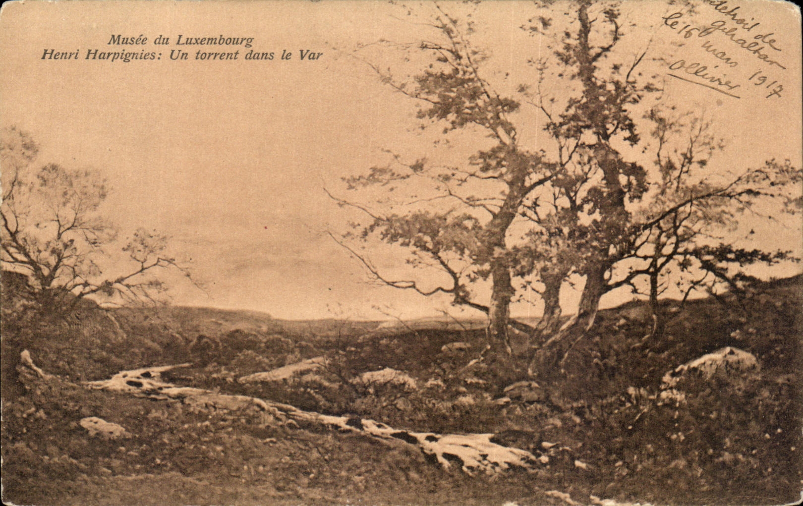 CPA Musee du Luxembourg Henri Harpignies Un torrent dans le Var
