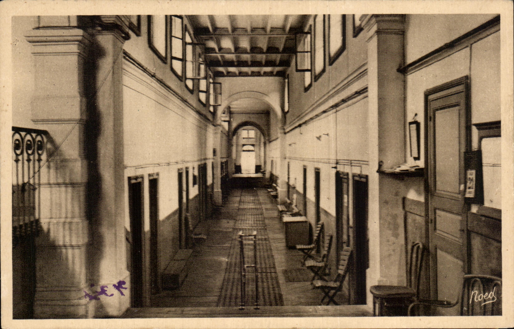 CPA Dax Galerie des bains Etablissement thermal des Baignots 