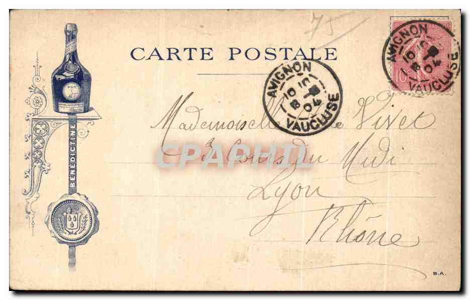 CPA Palais De Justice Paris Tour Eiffel Publicite Benedictine — Reverso
