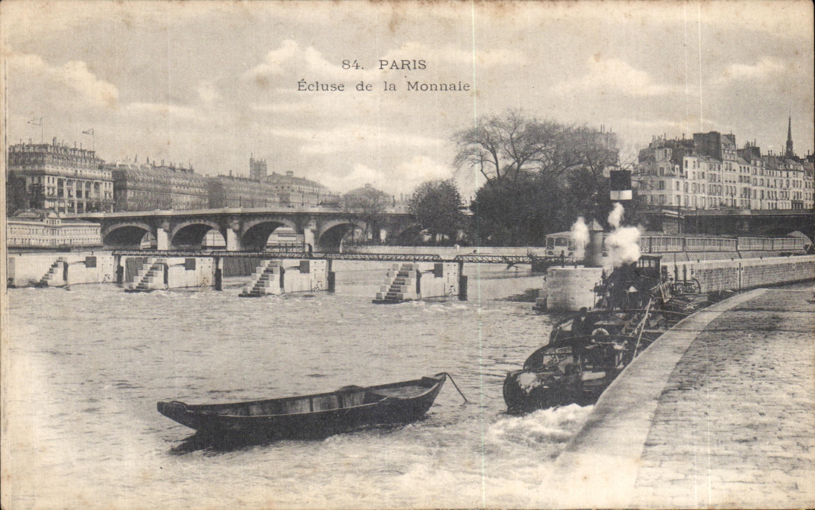 Puente de la Monnaie — París — Editor no identificado, n° de serie 84
