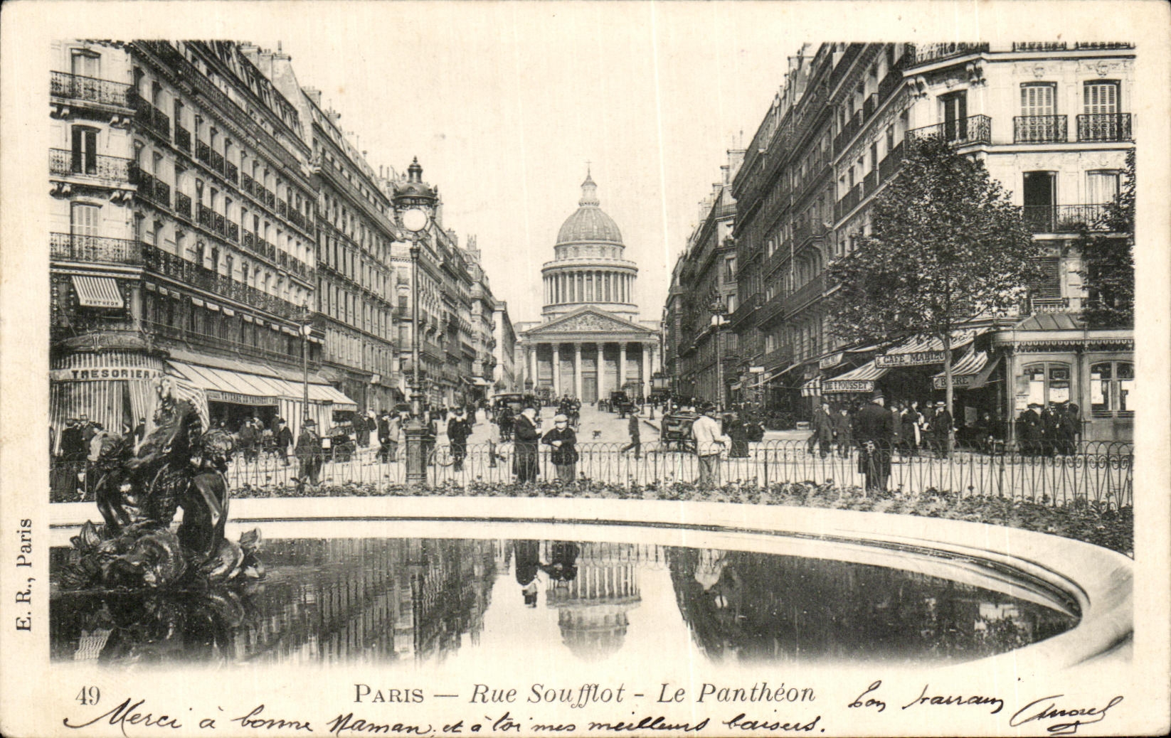 CPA Paris Rue Soufflot Le Pantheon