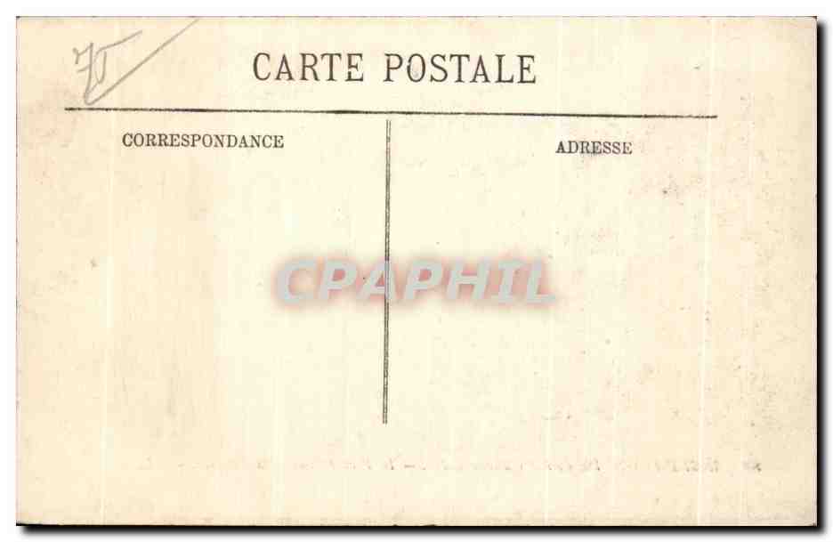 CPA Inondations De Paris Le Pont et Place de la Concorde — Rückseite