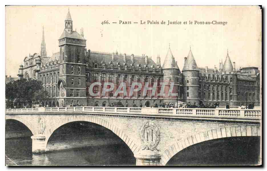 CPA Paris Le Palais de Justice et le Pont au Change