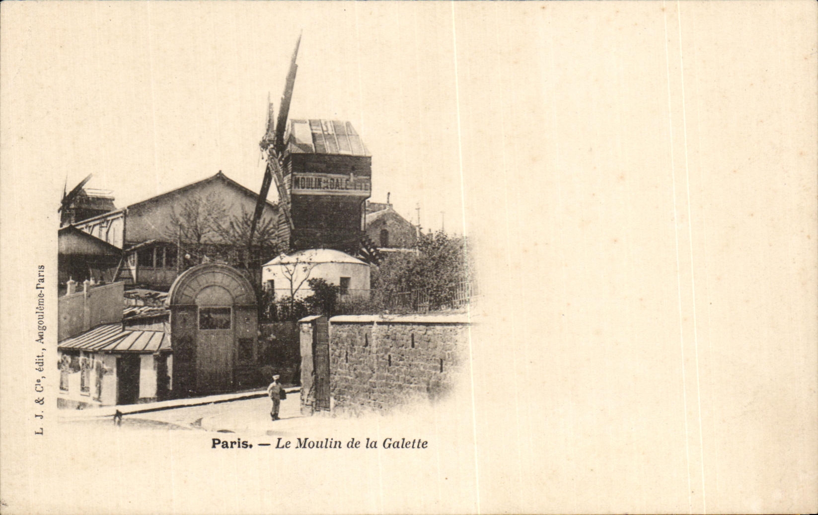 CPA Paris Le Moulin de la Galette Windmill Montmartre