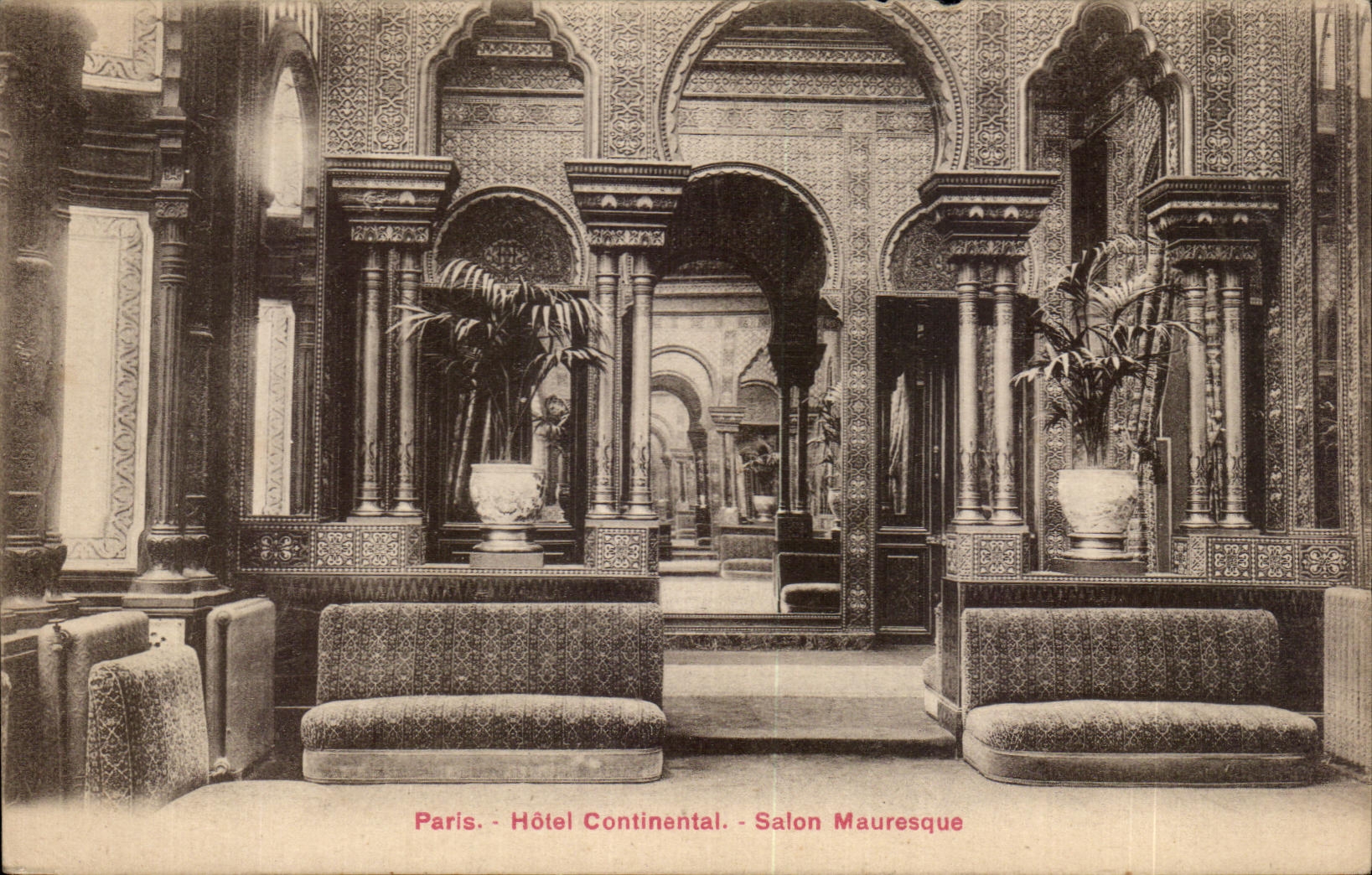 CPA Paris Hotel Continental Salon Mauresque