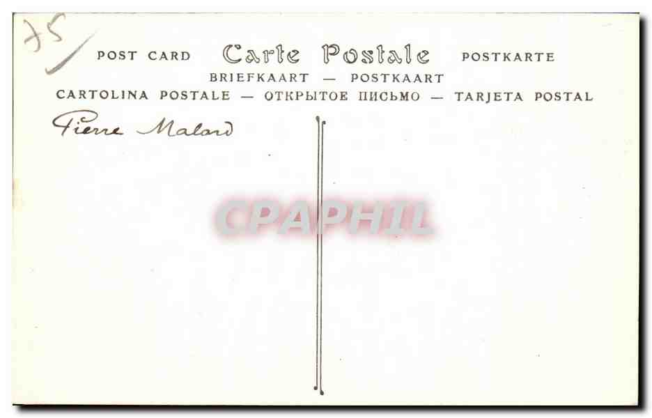 CPA Paris Eglise Saint Pierre du Gros Caillou — Rückseite