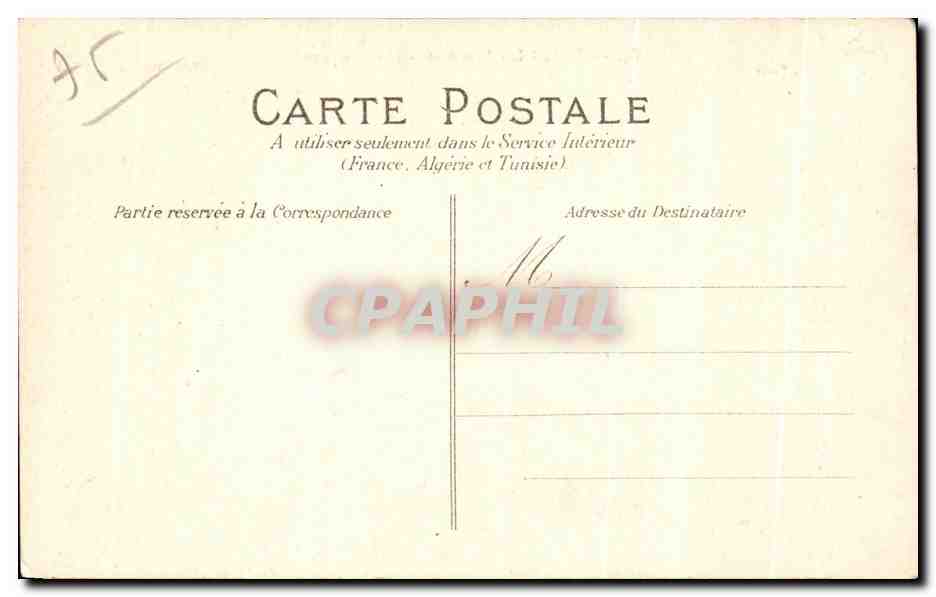 CPA Paris Les Invalides Les Remparts — Rückseite