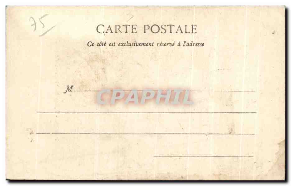 CPA Paris Eglise St Thomas d Aquin — Rückseite