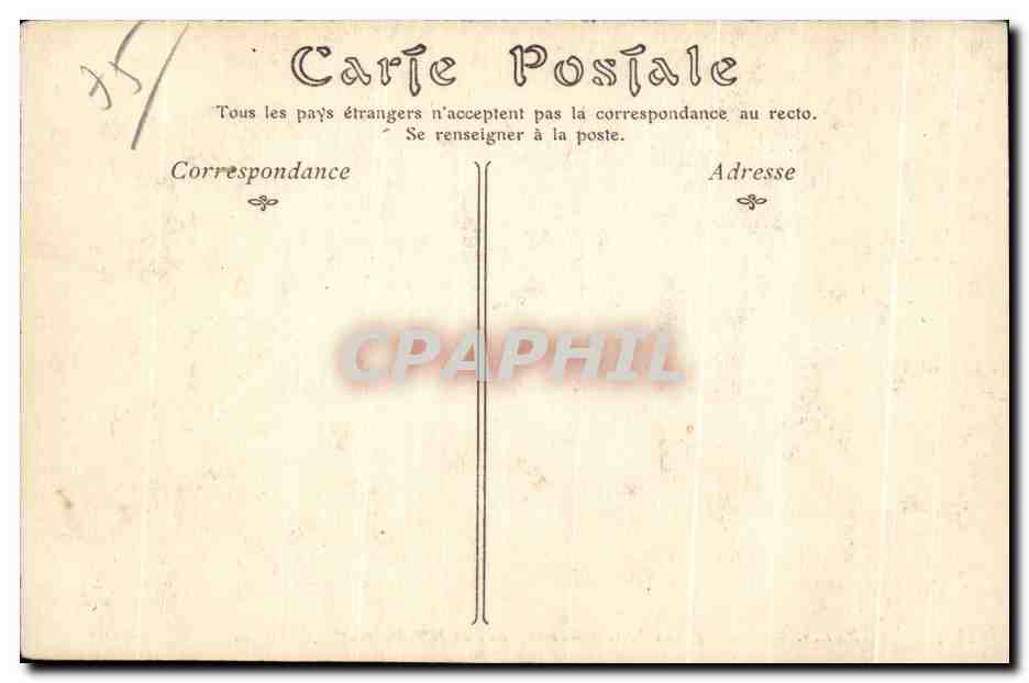 CPA Paris E Avbaye aux Bois le dernier Salon de M Recamier — Rückseite