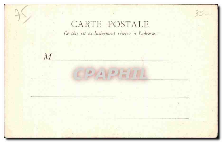 CPA Paris Eglise Saint Clotilde — Verso