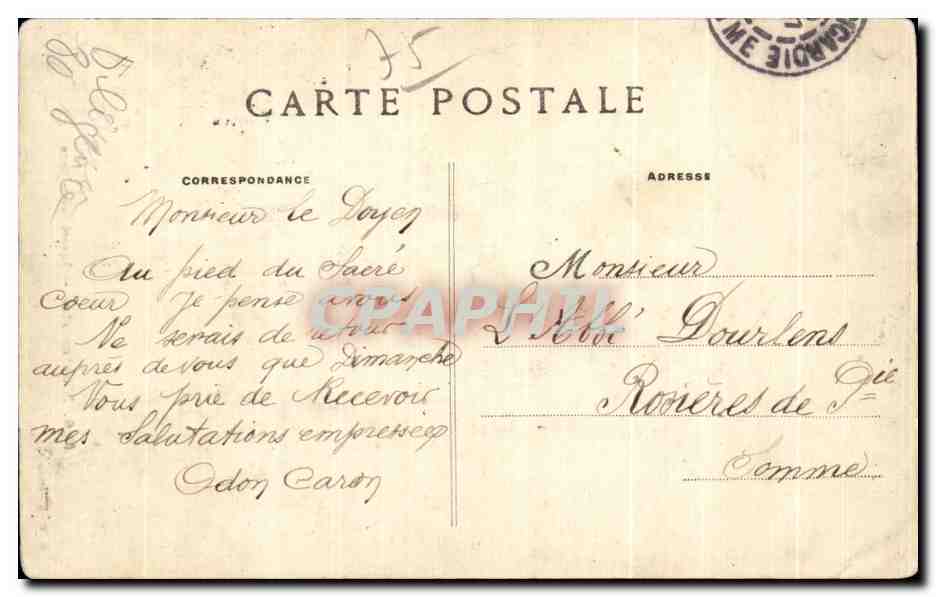Montmartre — Square Saint-Pierre — G. C. A. Paris n°516 — Achterkant