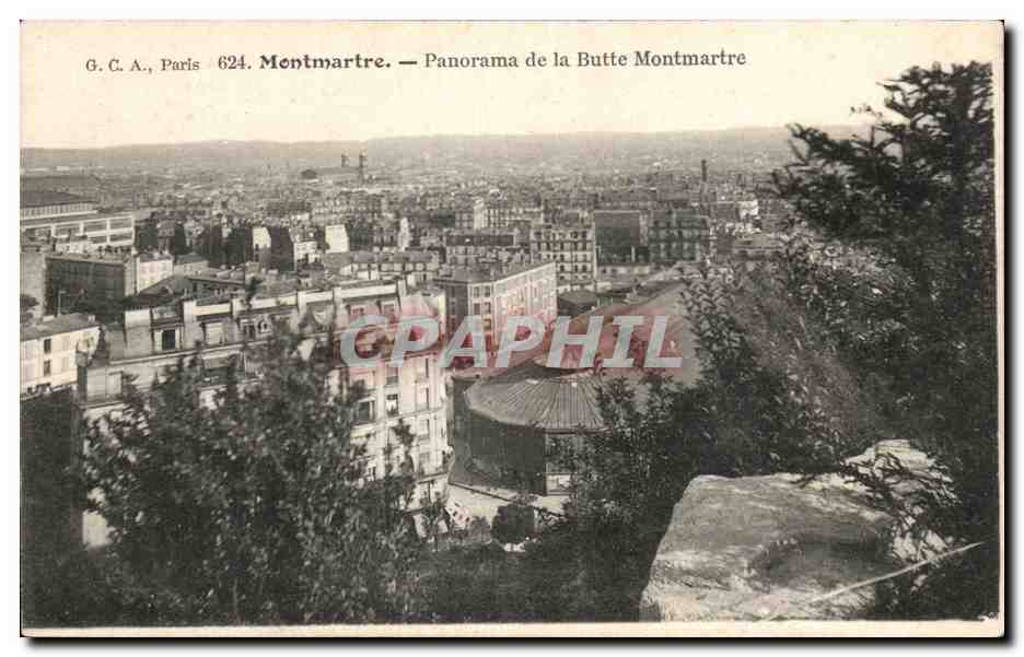CPA Montmartre Panorama de la Butte Montmartre