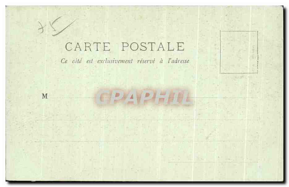 CPA Paris L Avenue de I Opera — Rückseite