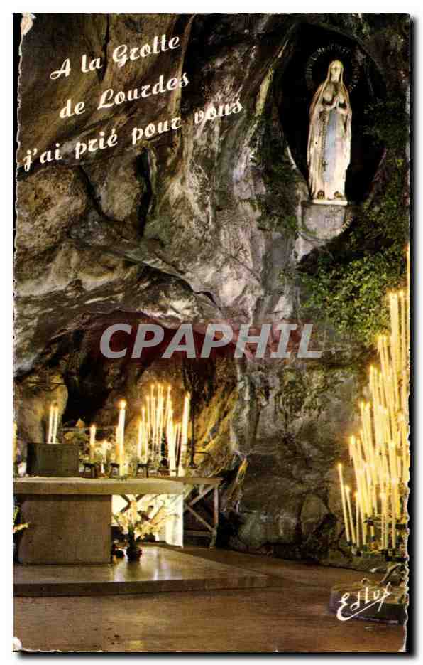 CPSM Lourdes La Grotte Miraculeuse The Miraculous Grotto La Grotta Miraculosa De Wonderbarlijke Grot