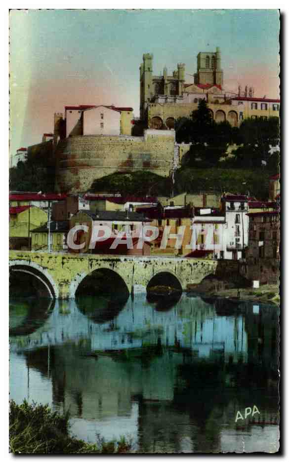 Le Pont Vieux et Saint-Nazaire — Beziers — éditeur APA, n°8