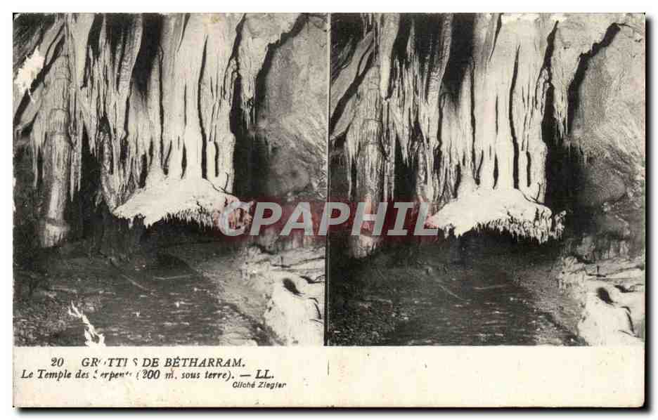 CPA Grottes De Betharram Le Temple des Serpents