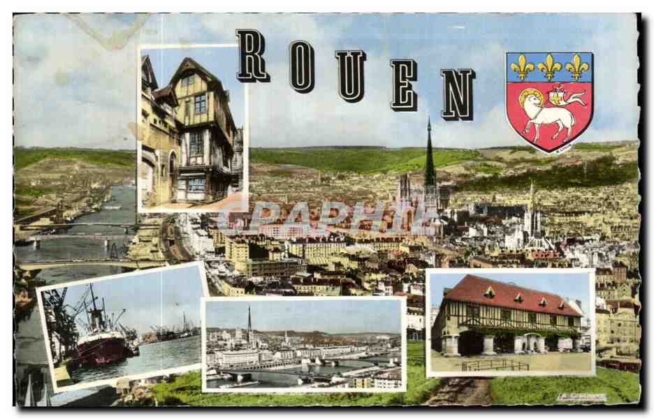 CPSM Rouen Divers aspects de la Ville musee