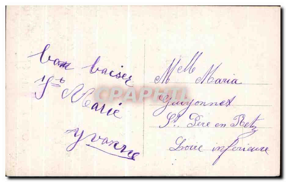 CPA Fantaisie Fleurs Bonne fete Santons  — Rückseite