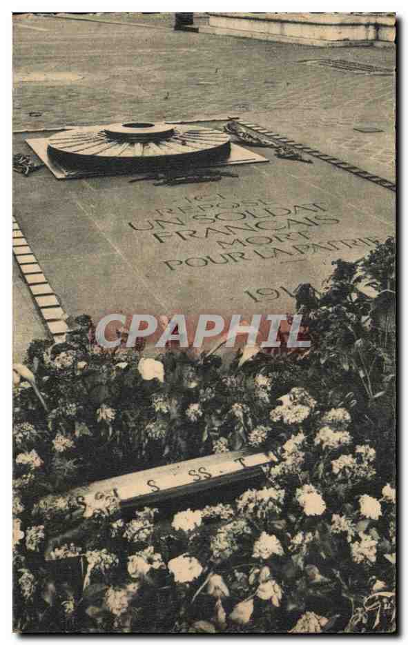CPA Paris Et Ses Merveilles Tombe du Saldat lnconnu sous l Arc de Triomphe de l Etoile