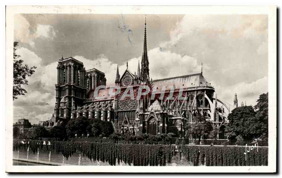 CPA Paris En Flanant Notre Dame et le Square de l Archeveche