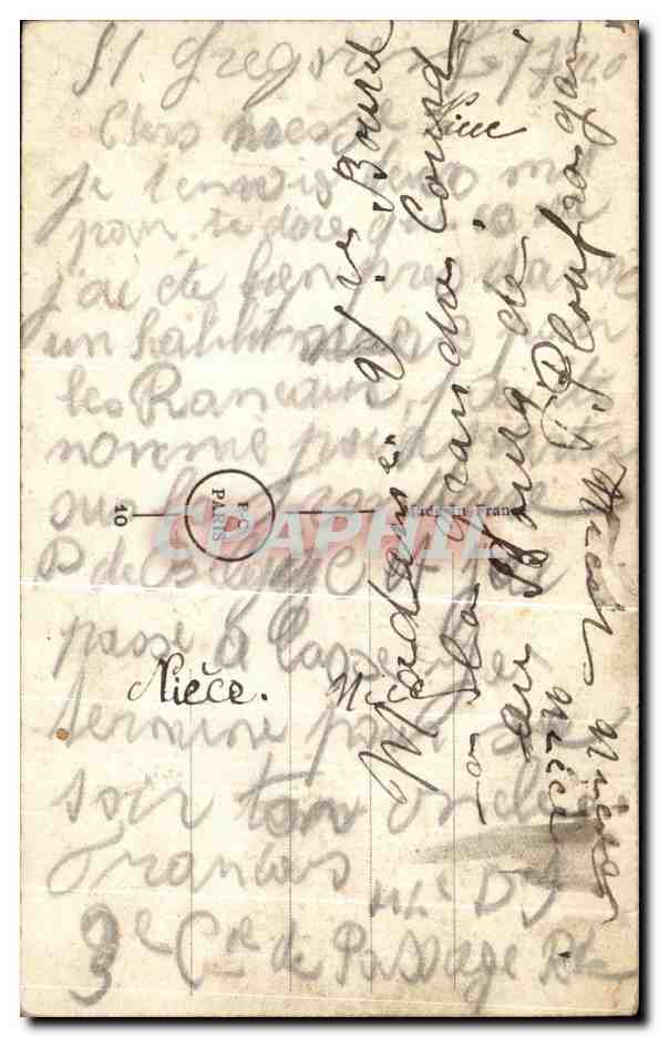 CPA Telegramme Apprenons Terrible Epidemie Cochons Envoie Vite Nouvelles Pigs — Back