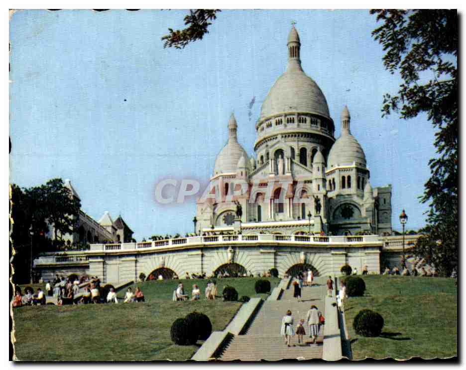 CPA Paris Basilique du Sacre Coeur Montmartre