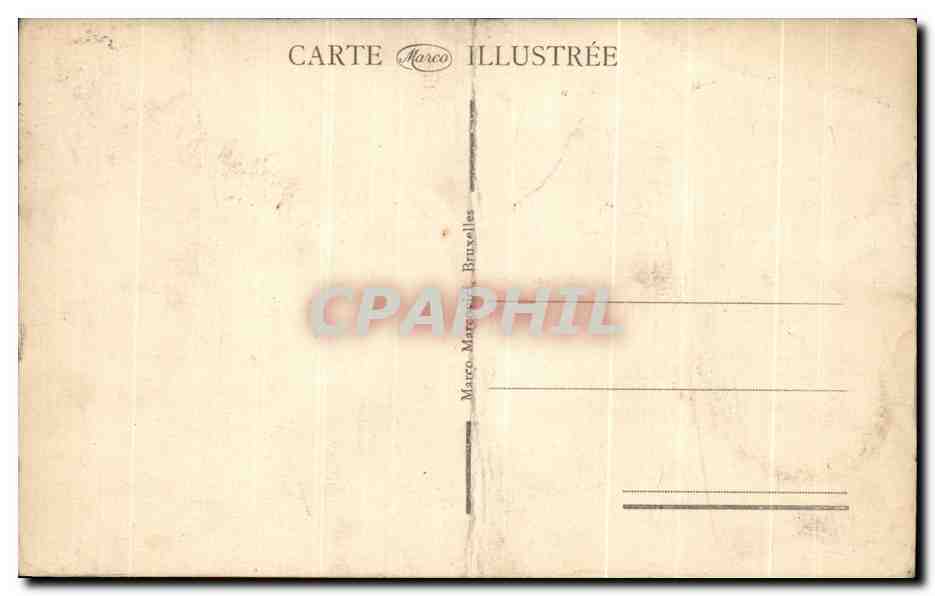 CPA L effet de l Eau Minerale d Ostende — Verso
