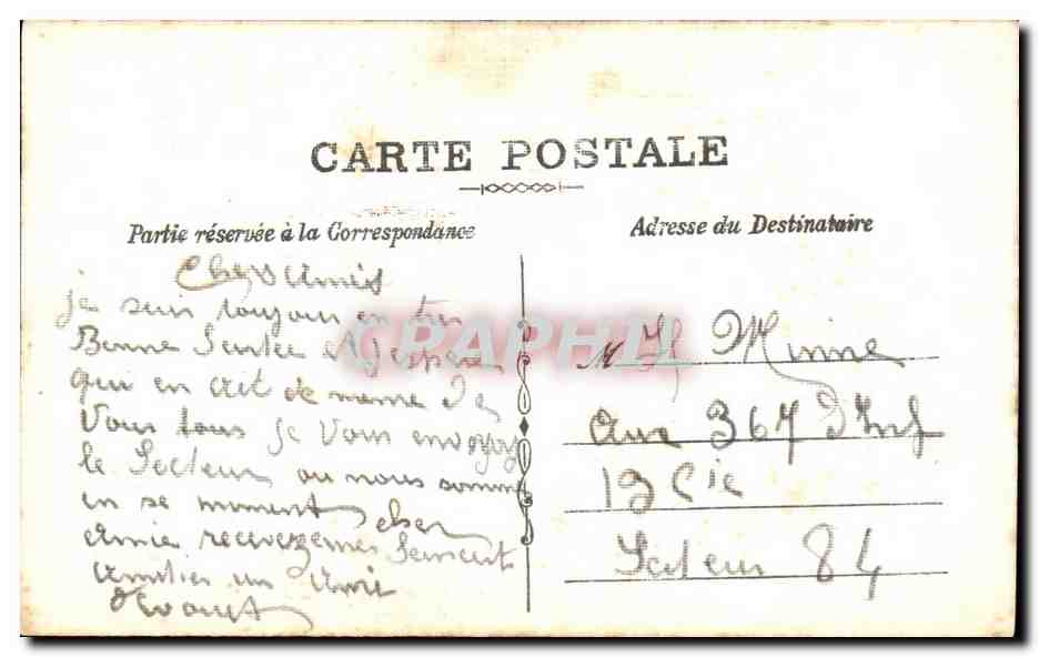 CPA Souvenir de l Alsace 1918 — Verso