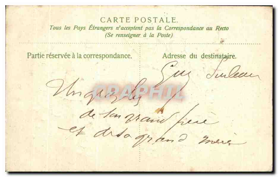 CPA Souvenir Du Printemps Fantaisie Muguet — Rückseite