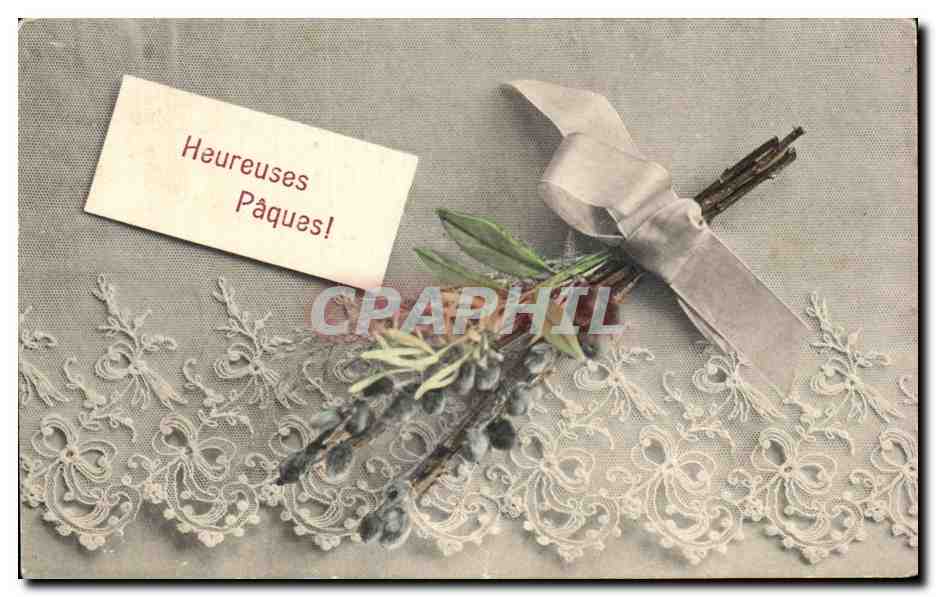 CPA Fantaisie Fleurs Paques Eastet