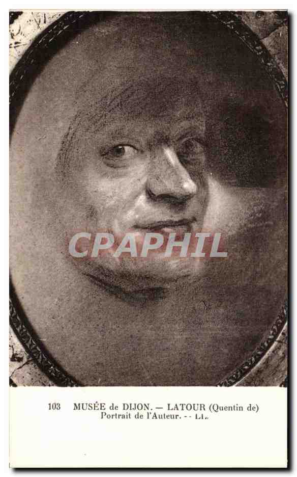 CPA Dijon Musee Quentin de Latour Portrait de l auteur