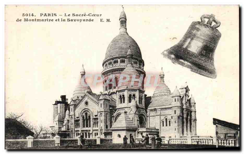 CPA Paris Le Sacre Coeur de Montmartre et la Savoyarde