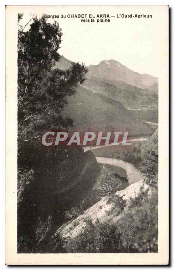CPA Gorges du Chabet El Akra L Oued Agrioun vers la plaine