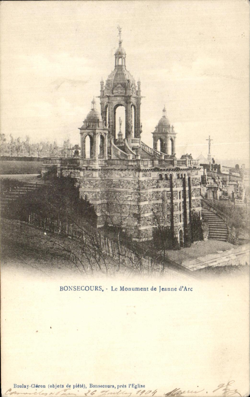 CPA Bonsecours Le Monument de Jeanne d Arc