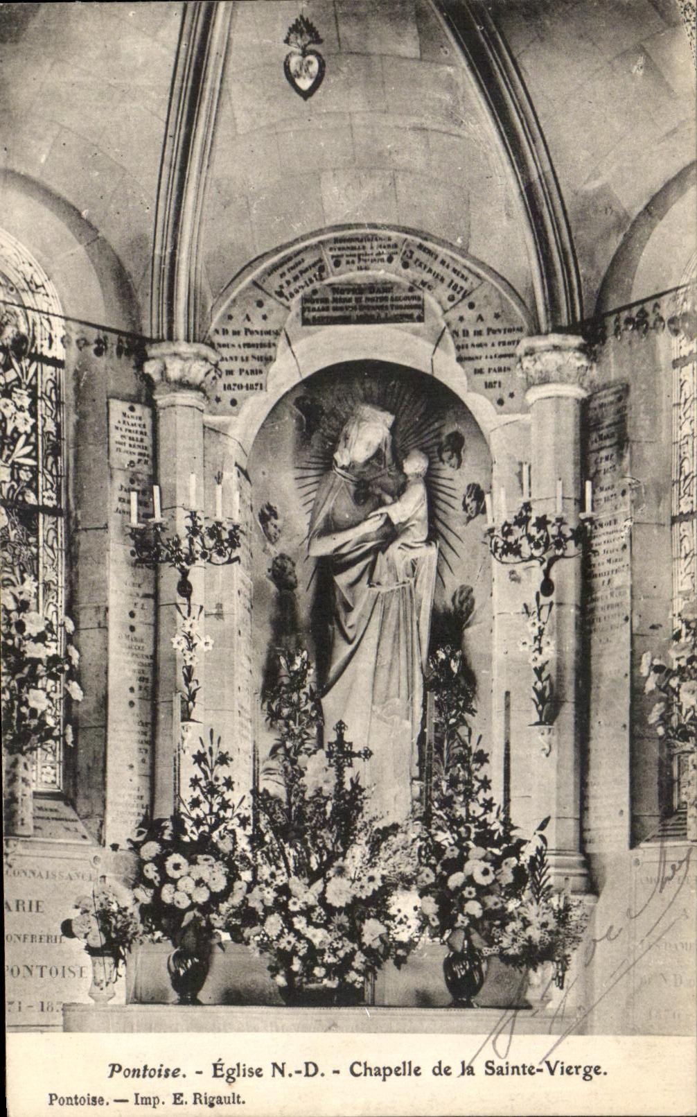 CPA Pontoise Eglise N D Chapelle de la Sainte Vierge