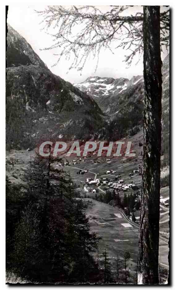 CPA Massif du Mont Blanc Vallee de Vallorcine Au fond Vallon et Alguille de Berard