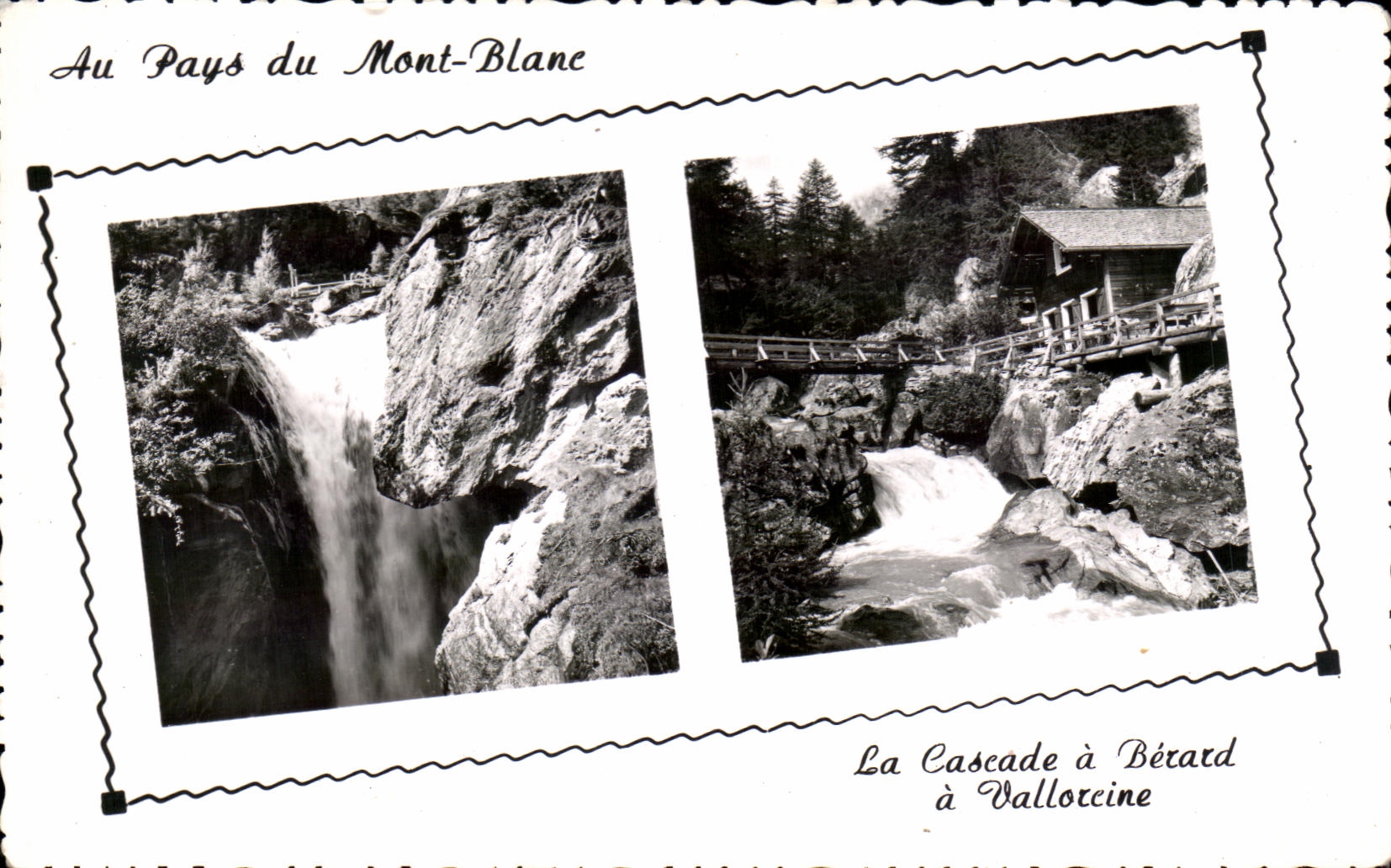 Die Wasserfälle von Bétard in Vallorcine — Im Land des Mont-Blanc — Éditions J. Cellard